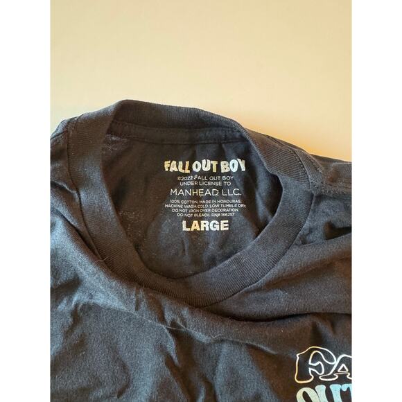 NWOT Fall Out Boy Woke Up On The Wrong Side Of Paradise Black Tee - Picture 5 of 5